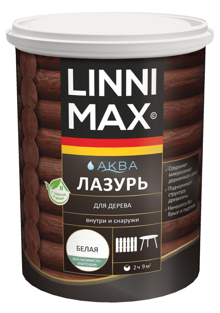 LINNIMAX Аква Лазурь для дерева