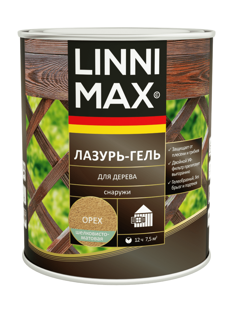 LINNIMAX Лазурь-гель для дерева